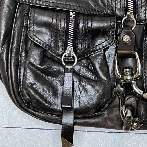 FRANCESCO BIASIA BROWN LEATHER BAG - Picture 2 of 15